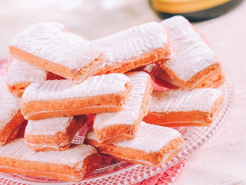 Pink biscuits from Reims