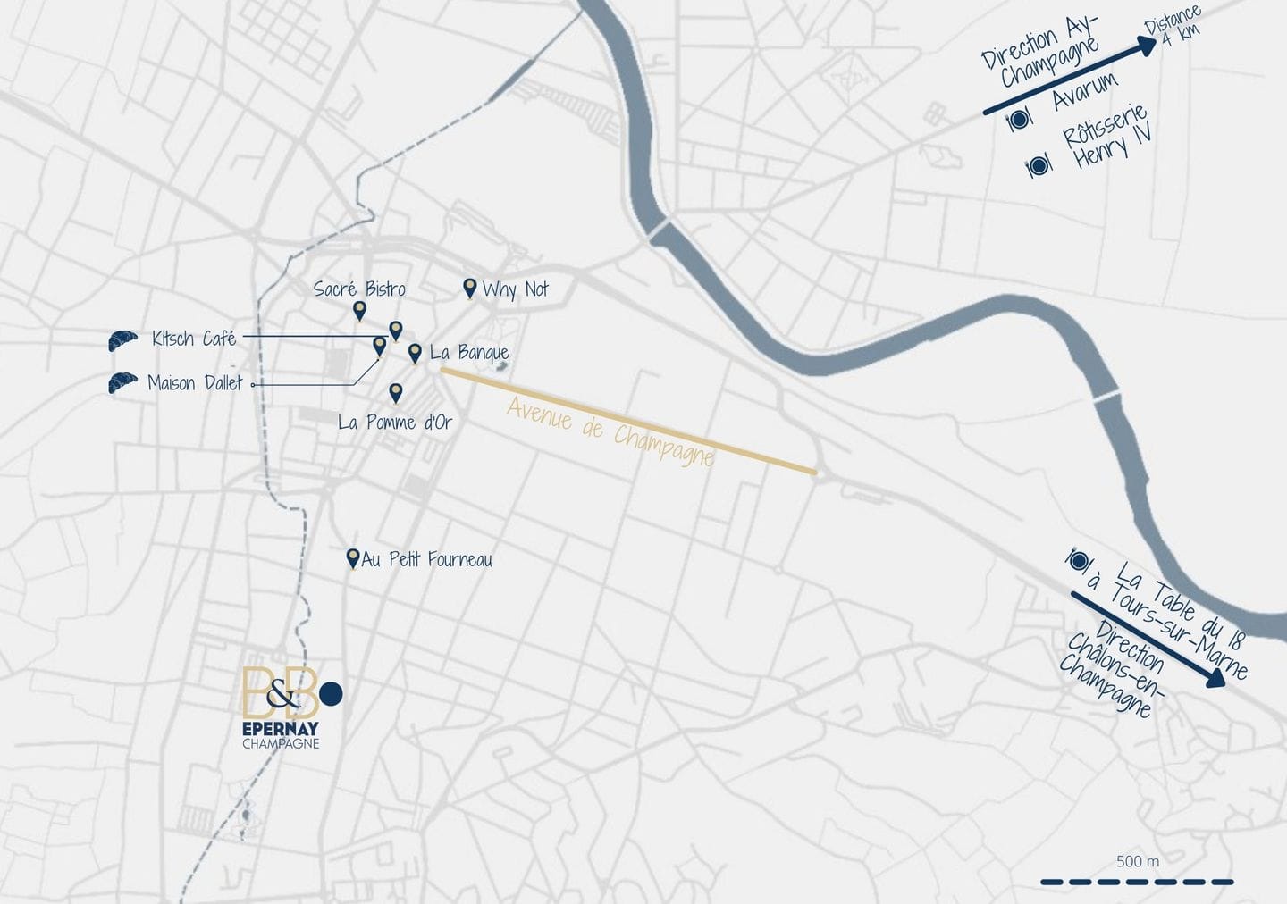 Map of Epernay Restaurant
Best restaurant in Epernay
Champagne region