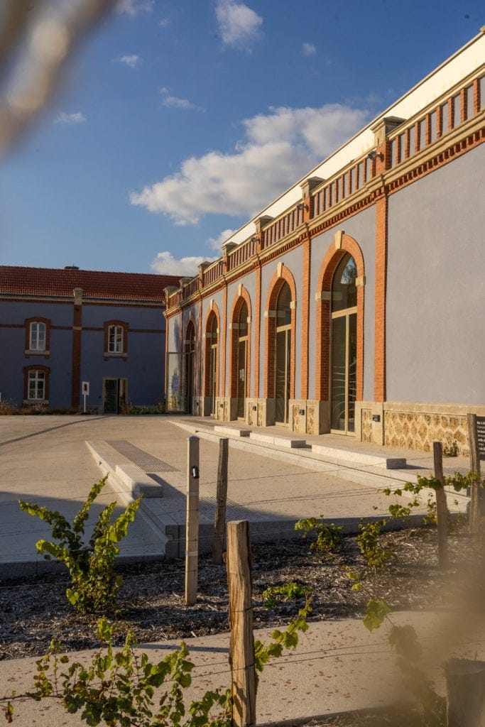 Facade of Pressoria in Ay Champagne