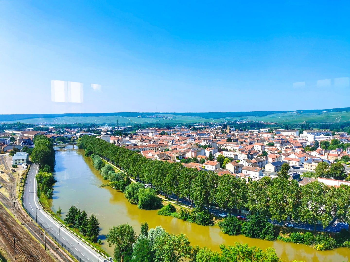 Incredible view from the Castellane Tower in Epernay  