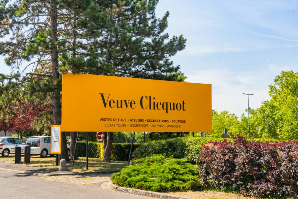 Veuve Clicquot Champagne house in Reims - it is a thing to do in Reims during a day