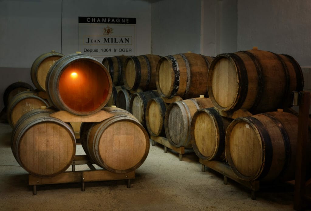 Champagne Jean Milan in Oger in CHampagne Region