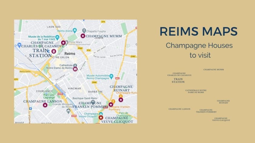 Champagne houses in Reims