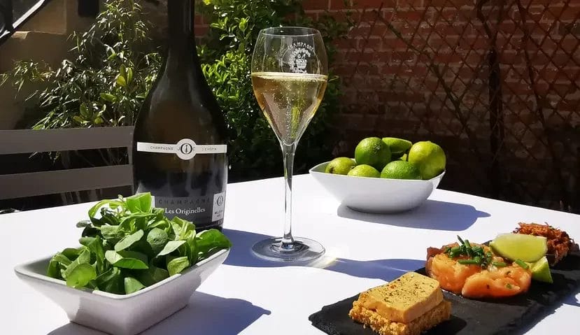 Lunch champagne Julien choppin