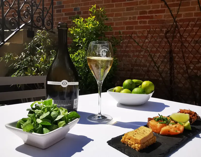 Lunch champagne Julien choppin